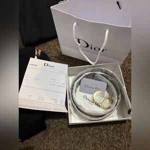 Dior belt brand new with receipt box and bag
